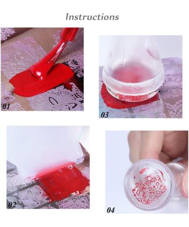 Nail Stamper Kit Nail Printing Tool Nail Polish Pattern Making Aids Nails Seal Mold Nail Stamp Plate Blue Nail Seal - Buy Online on SooperMarket.com