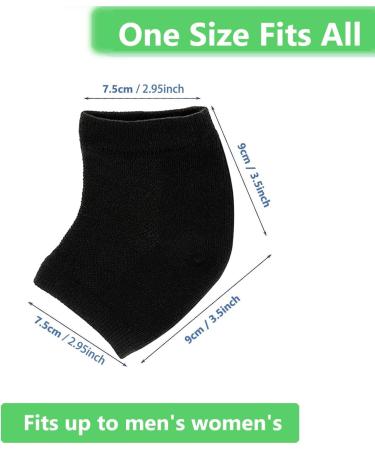 2 Pairs Moisturizing Gel Heel Socks Soft Ventilate Gel Heel Socks Open Toe Socks for Dry Hard Cracked Skin Moisturizing Day Night Care Skin (Black and Pink) 2p Black_pink - Buy Online on SooperMarket.com