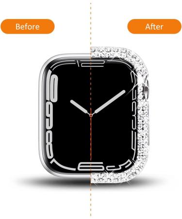 Surace 45mm Case Compatible with Apple Watch 8 & 7 Case Bling Cover Diamond Bumper Protective Case Replacement for Apple Watch Series 8 Series 7 45mm 5 Packs Rose Gold/Pink/Black/Silver/Clear Rose Gold/Pink/Black/Silver/Clear Series 7/8 45mm - Buy Online on SooperMarket.com