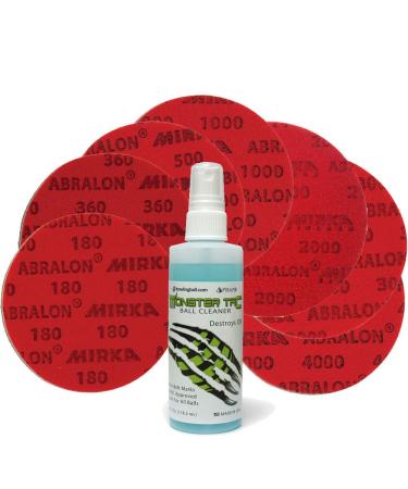 bowlingball.com Total Bowling Ball Resurfacing Kit (Set of 7 Abralon Pads + Monster Tac)