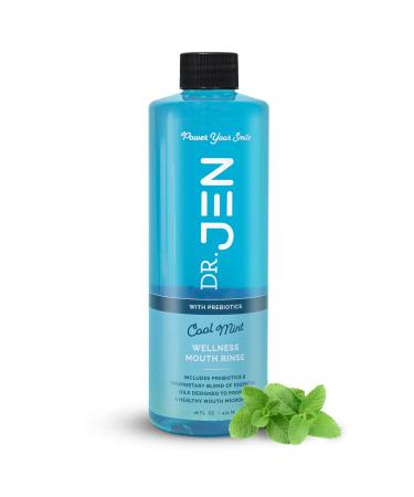 Dr Jen Prebiotic Mouth Rinse  Essential Oils  Dentist Created  Non-Toxic  Promote Healthy Gums (16 Fl Oz  Cool Mint)