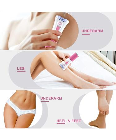 Portable Smooth Glide Epilator for Women - Cordless Electric Facial Hair Removal and Peach Fuzz Remover for Bikini, Face, Arms, Legs, Armpits - Gentle and Sensitive Skin Care - Buy Online on SooperMarket.com
