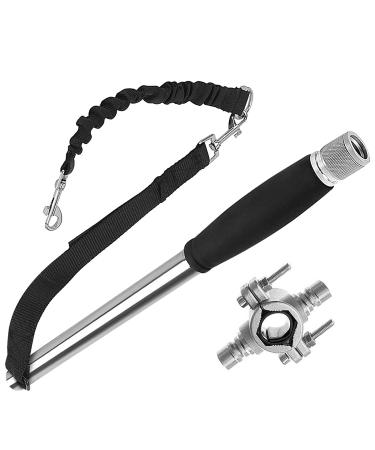Bicycle line dog 180 bicycle holder dog for 2 dog upgraded free-handed running lines for dogs pet trainer for walks running and cycling 1 Straight Rod