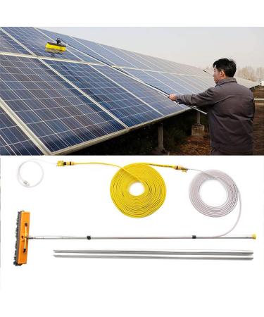 photovoltaic cleaner window cleaning pole 4M-12M Water Fed Telescopic Brush Window Clean Extendable Cleaner Conservatory Roof Cleaning Tools Pole 55cm Brush Head 11M/36FT