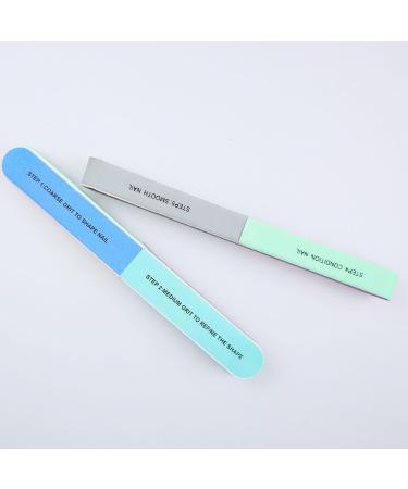2Pcs Nail Buffer 7-Sided Nail Buffer Blocks Professional Nail Files Manicure Sanding File for Natural Nails Acrylic Nail Polishing Nails - Buy Online on SooperMarket.com