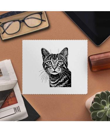 Buy Cat Portrait Microfiber Lens & Glasses Cleaning Cloths - 2 Pack (LC00023951) - International Shipping Available - Buy Online on SooperMarket.com