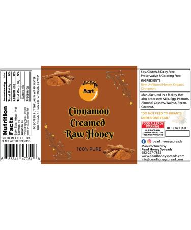 Pearl Honey Spreads Creamed Raw Honey Variety Flavored Gift Set| Raw and Unfiltered Pure Honey| Organic Matcha | Organic Cacao| Organic Cayenne| Organic Cinnamon| Organic Cacao|1.5 Ounces Per Jar - Buy Online on SooperMarket.com