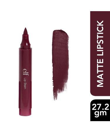 e.l.f. Lip Stain Berry Blush 0.07 Ounce - Long-Lasting Lip Color - Buy Online on SooperMarket.com