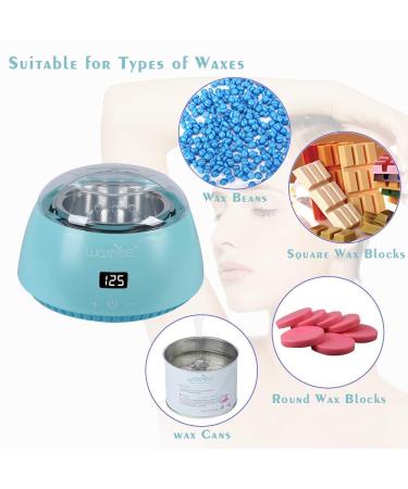 Waxkiss Electric Hot Wax Warmer Machine - Touch Control Display, Teal Green - Hair Removal Wax Heater for Hard Wax Melting - Buy Online on SooperMarket.com