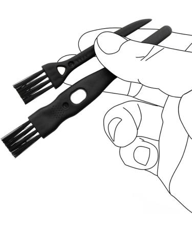 GFDesign Electric Shaver Cleaning Brushes - Set of 8 Black Nylon Bristle Razor Cleaner with PP Handle - Buy Online on SooperMarket.com