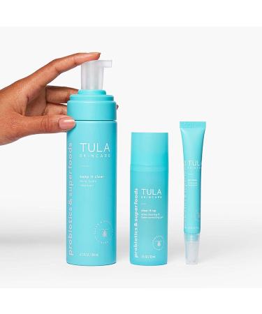 TULA Skin Care Goodbye Breakouts Level 2 Acne-Fighting Routine Kit - Salicylic Acid & Probiotic Extracts - Clear Up Acne & Prevent Future Breakouts - 3-Step Set - Buy Online on SooperMarket.com