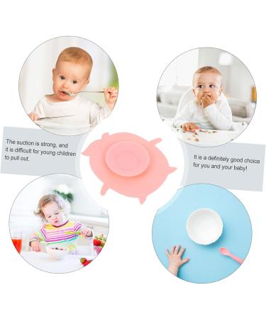 Hohopeti Suction Cup Mat - Kids Placemat for Toddlers and Babies - Pink 11.5X10.5cm - Buy Online on SooperMarket.com