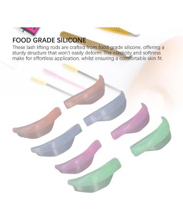 Buy 8 Pairs Silicone Lash Rods - Reusable Eyelash Perming Tools | No Glue Required | 4 Sizes Available - Buy Online on SooperMarket.com