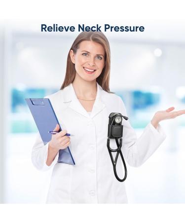 PU Leather Stethoscope Holder Clip - Lightweight Portable Holster for Nurses EMTs & Medical Students - Compatible with 3M Littmann & Most Stethoscopes - Black - Buy Online on SooperMarket.com