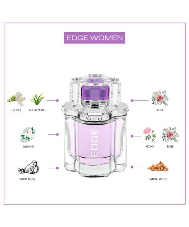 Swiss Arabian EDGE - Luxury Products From Dubai - Long Lasting And Addictive Personal EDP Spray Fragrance - A Seductive Signature Aroma - 3.4 Oz EDGE Women 3.38 Fl Oz (Pack of 1) - Buy Online on SooperMarket.com
