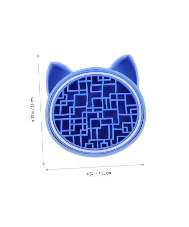 NOLITOY 2-in-1 Makeup Brush Storage Box & Sponge Holder | Silicone Brush Cleaning Mat | Drying Rack & Stand for Makeup Tools - Blue 11x2.5cm - Buy Online on SooperMarket.com