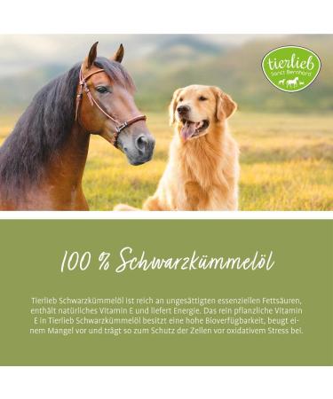Buy Tierlieb Sanct Bernhard Schwarzk mmel l for Horses & Dogs - 1L of Premium Black Cumin Oil (Nigella sativa) - International Shipping Available - Buy Online on SooperMarket.com