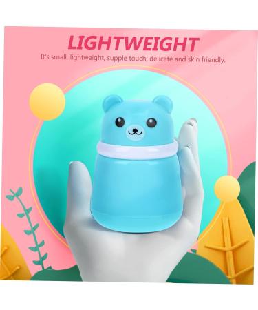 2pcs Bear Powder Puff Box Set for Travel and Newborns - Blue - Buy Online on SooperMarket.com