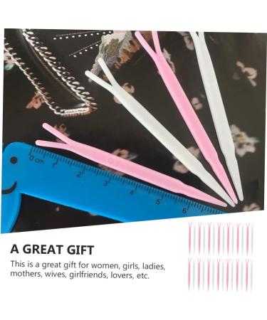 PLAFOPE 100pcs Plastic Forks for Clip Woman Stick Rods Accessories Fork Cosmetic Wear Y-shaped Supplies - Buy Online on SooperMarket.com