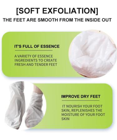 Moisturizing Foot Mask - 5 Pairs Exfoliating Peeling Socks for Dry Cracked Feet - Foot Spa Treatment for Men & Women - Buy Online on SooperMarket.com