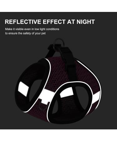 Ankilo Upgraded Harness with Leash Set Escape Proof Dog Vest Harnesses Vest Harnesses with Soft Mesh and Reflective Bands No Pull Small Dog Harness for Cats and Small Dogs (Rose-red S) - Buy Online on SooperMarket.com
