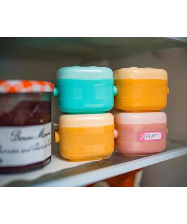 Stackable Snack Pots with Soft Bases & Leakproof Lids - Colorful Storage & Weaning Containers - Buy Online on SooperMarket.com