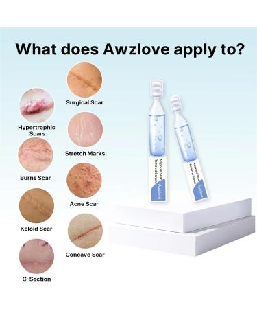 CRusio Awzlove Ampoule Scar Removal Serum - Remove New Scars in 3 Weeks, Old Scars in 6 Weeks (1pcs) - Buy Online on SooperMarket.com