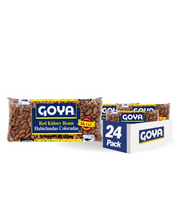 Goya Foods Red Kidney Beans, Dry, 16 Ounce (Pack of 24) 1 Pound (Pack of 24)