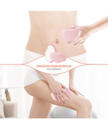 Reusable Crystal Hair Eraser for Women and Men - Painless Exfoliation Tool - Pink - Buy Online on SooperMarket.com