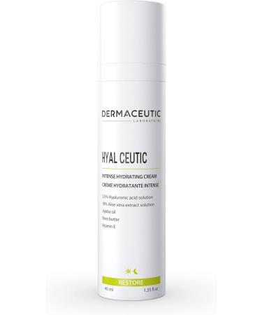 Dermaceutic Hyal Ceutic - Intense 24hr moisturizing cream with Hyaluronic acid Aloe Vera Vitamin E and Jojoba oil - 40ml - Buy Online on SooperMarket.com