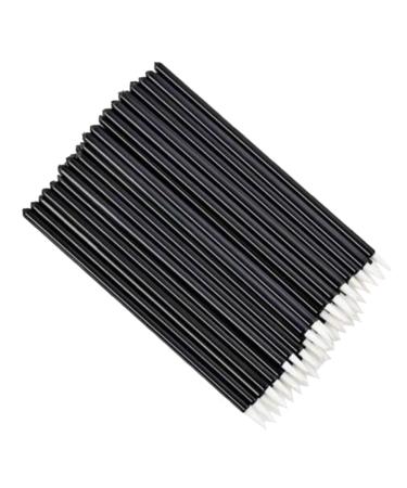 Geynutaly 100Piece Beauty Makeup Eyeliner Brushes Disposable Eyeliner Brush with Cap White