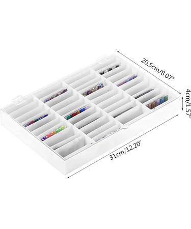 44 Grids Fake Nail Tips Color Display Holder Storage Box For Nails Art Decor Nails Art Decoration White - Buy Online on SooperMarket.com
