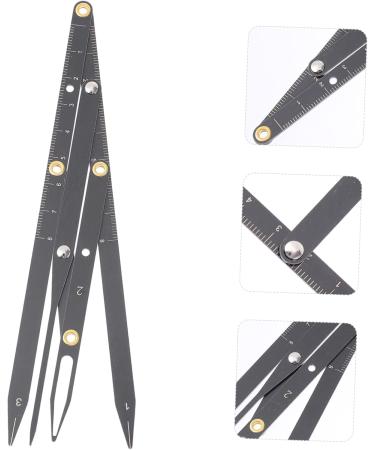 Mikinona Eyebrow Scale Mini Tools Makeup Tools Eyebrow Stencil Eyebrow Positioning Tool Balance Caliper Miss 1 count (Pack of 1) Black - Buy Online on SooperMarket.com