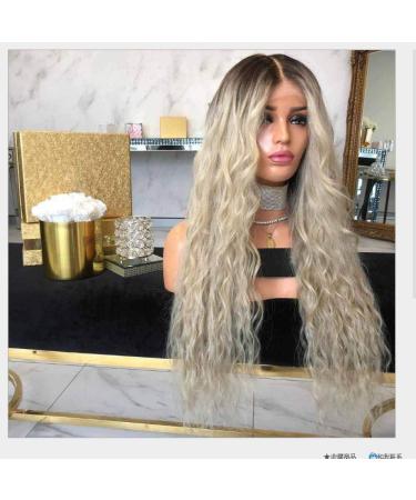 BGHJUE WIG Halloween Yellow Curly Hair Synthetic BraIding Hair Extensions Brown Color Soft Straight Dreadlocks Faux Locs Crochet Braids Hair