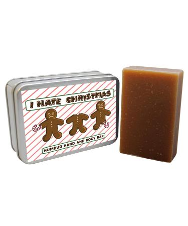 Gears Out I Hate Christmas Bar Soap for Adults Gag Gifts December Birthday Presents Coffee Infused Seasonal Stocking Stuffers for Women and Men