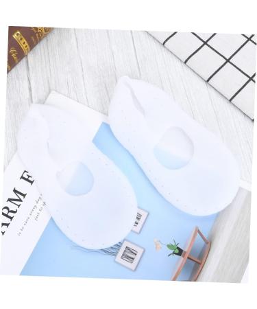 Gadpiparty 1 Pair Silicone Foot Sleeve Breathable Hole and Silicone Socks Waterproof Beach Heel Crack- Proof Sleeve Silicone moisturizing Socks Gel Toe Sock casing White Floor Men and Women White S - Buy Online on SooperMarket.com