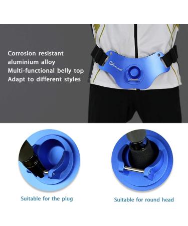 San Like Fishing Belt - Adjustable Aluminum/Carbon Fiber Waist Fight Belt for Stand-Up Offshore Fishing (Blue) - Buy Online on SooperMarket.com