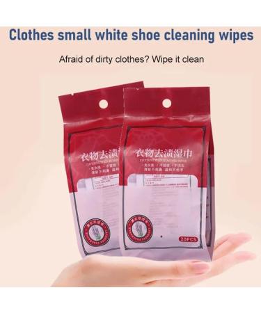 LONGLUAN Stain Removal Wet Wipes Clothes Stain Removal Wipes 20Pcs/Bag Stain Remover Wipes Individual Wrapped Cleaning Wipes Emergency Stain Rescue Stain Remover for Cleaning Clothes (2Pack) - Buy Online on SooperMarket.com