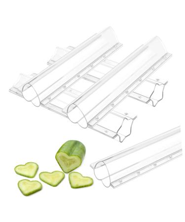 Gogogmee 4pcs Shaped Growth Mold Candy Molds Decorating Tools Clear Fruit Star Shaped Cucumber Cookie Mold Star Cucumber Shaper Planting Accessories Plastic Vegetable Biscuit