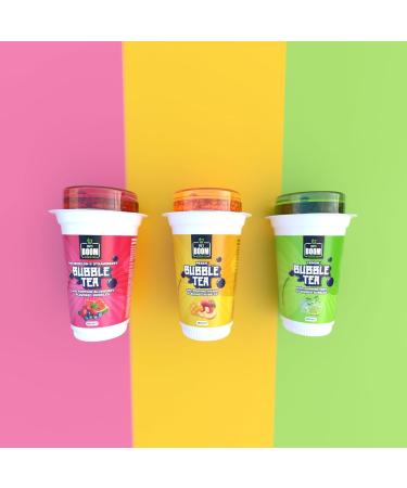 DM'S Boom Bubble Tea Lemon Bubble Tea With Popping Mint Flavored Bubbles 250 ml (Pack of12) - Buy Online on SooperMarket.com