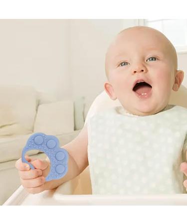 Aznever Silicone Baby Bite Ring - Montessori Toddler Teething Toy Cute Anti-Drop Design for Birthdays & Christmas - Buy Online on SooperMarket.com