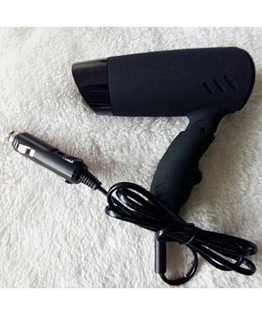 Netagon Portable Compact Foldable 12V in Car Hair Dryer for Travelling Camping Festivals Caravan Motorhome & Windscreen De Frosting Icer (Black) - Buy Online on SooperMarket.com