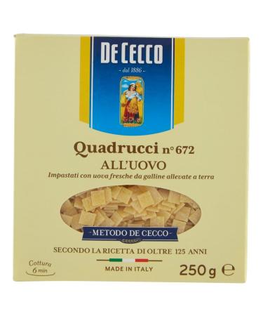 5X De Cecco Egg Squares 250 g (5 Packs of 250 g) 1.25 kg
