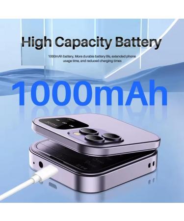 Jhialg Mini-Flip Handy - International Shipping | FM Radio Dual SIM Vibration Foldable Card Display | Perfect for Seniors - Buy Online on SooperMarket.com