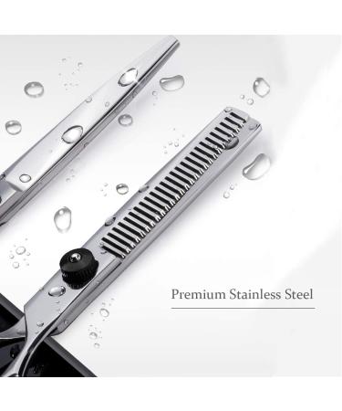 Effy Professional Hair Scissors Set | Best Hair Cutting Scissors for Men Women & Dogs | High-Quality Orange Hairdresser Tools - Buy Online on SooperMarket.com