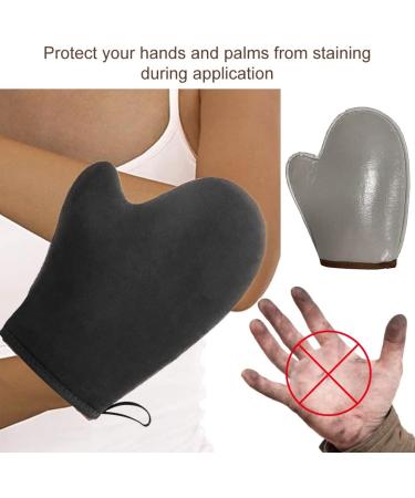 Self-Tanning Glove Self-Tanning Applicator Face and Body 2 Pieces Self-Tanning Glove Self-Tanning Glove Double-Sided Self-Tanning Glove for Sea Beach Men Women Black - Buy Online on SooperMarket.com