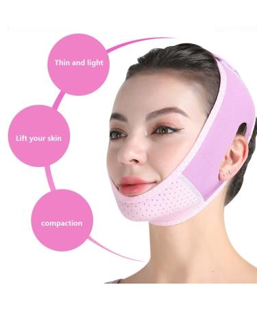 Double Chin Reducer | V Line Lifting Mask & Chin Strap for Women - Face Slimming Solution (Purple - Buy Online on SooperMarket.com