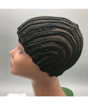 Crochet Braids Cap Braiding Wigs Cap Black Cornrow Wig Cap Synethic Wigs Mesh Cap for Making Wig Braided Wig Cap - Buy Online on SooperMarket.com