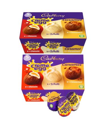 Credo Gifts Easter Chocolate Bundle With Creme Egg 5 Pack Mixed Chocolate Box 200g (2 Pack)