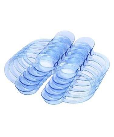 Lezed cheek holder Mund opened mouth holder intraoral dental c-shape blue mouth opener tools for mouth opener challenge dental c-shape mouth opener for dental care and party game 20 pieces (blue large)